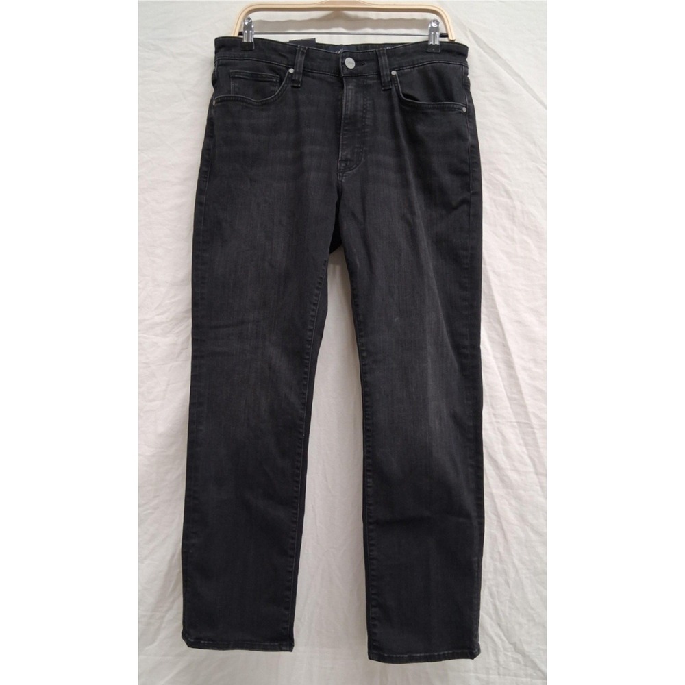 34 Heritage Charisma Classic Straight Leg Jeans Mens 34x30 Dark Washed Black